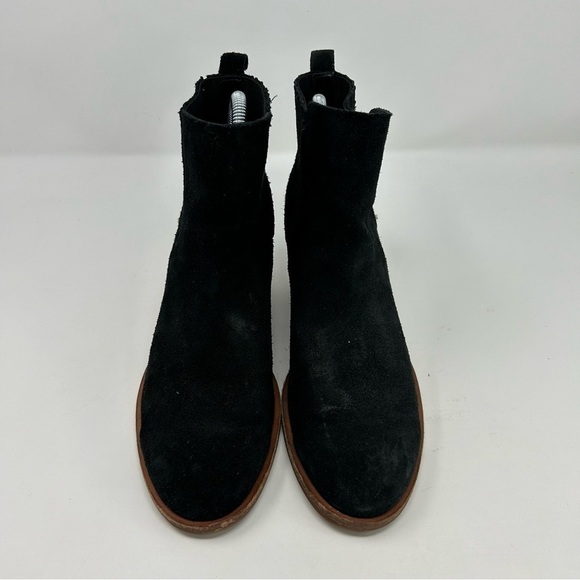 Kork-Ease Black Suede Leather Chelsea Style Pull On Ankle Boots Size 7 - Picture 4 of 13